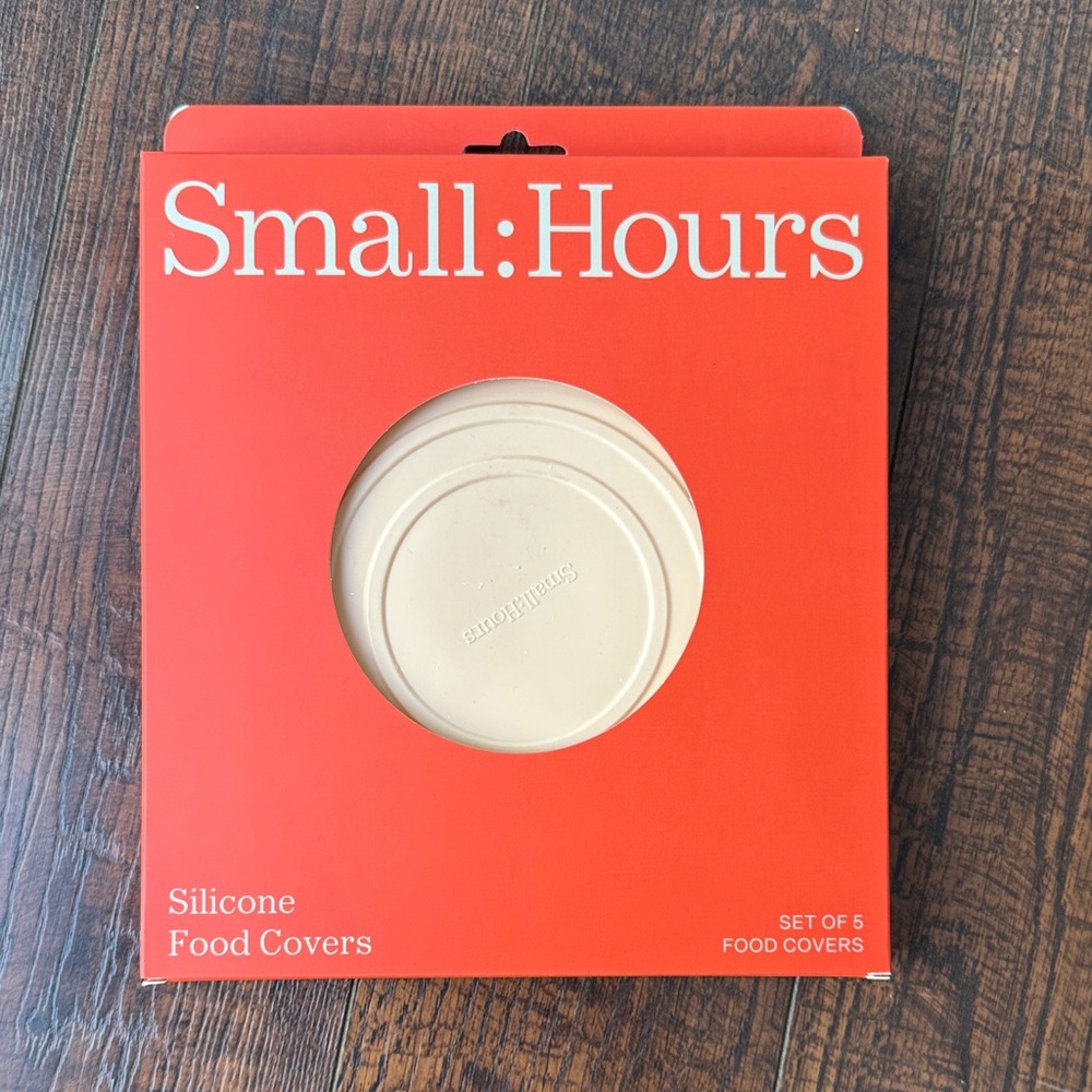 Cream Silicone Food Covers Set NIB